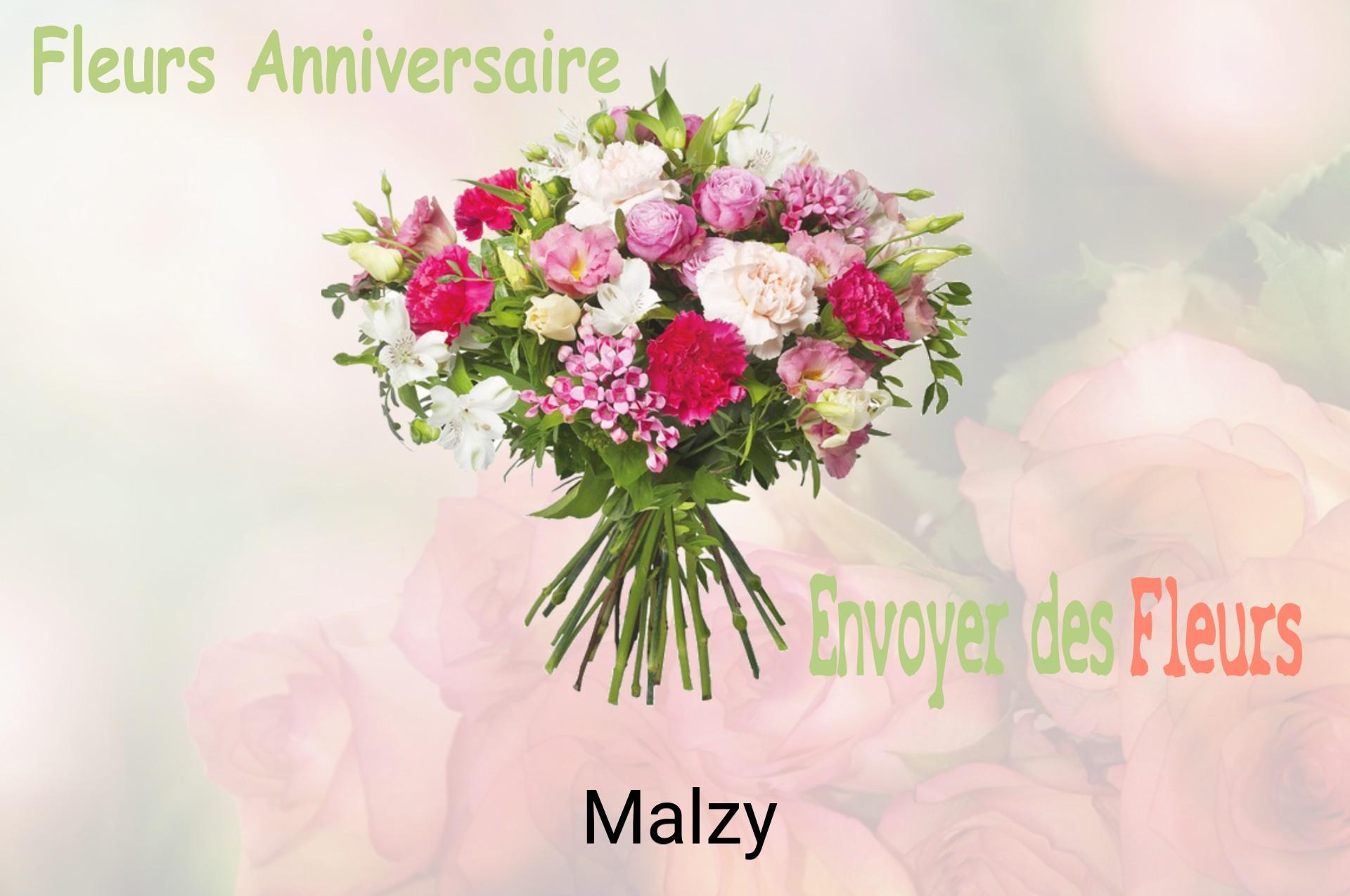 Bouquet de fleurs d’anniversaire livré à Malzy